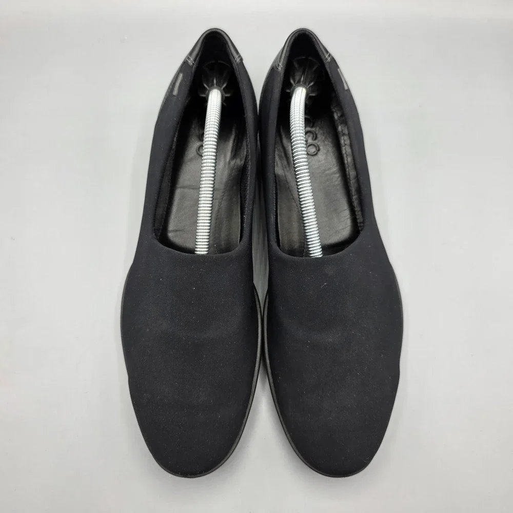 ECCO Rise Shoes Womens 40 Black Gore-Tex Waterproof Slip‎ On Wedge Comfort